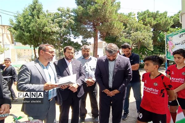 افتتاح زمین چمن طبیعی شهید‌ثمری در ملارد