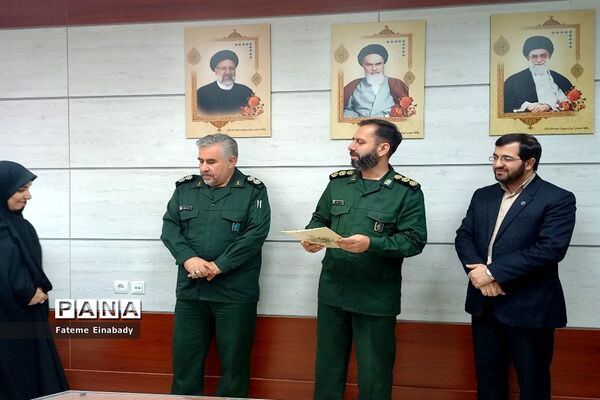 مراسم تودیع و معارفه فرمانده حوزه دانش‌آموزی شهید‌اندرزگو ملارد