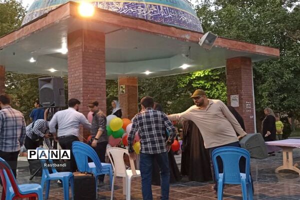 برپایی غرفه‌های عشاق علی(ع) در مقبره شهدای گمنام کیانشهر
