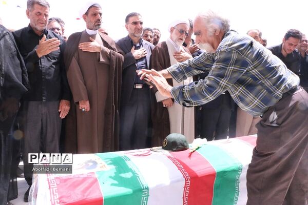 تشییع و خاکسپاری پیکر جانباز شهید «زنجانی» در قم