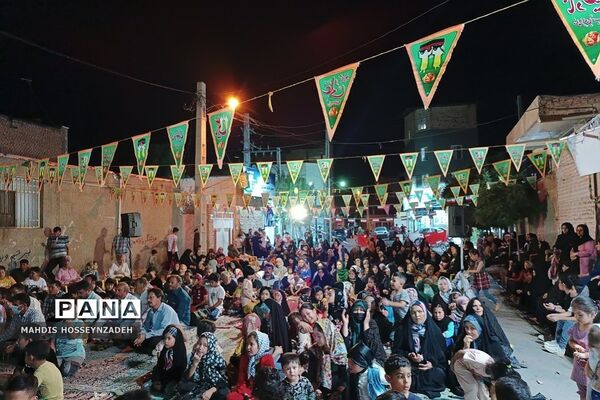مراسم جشن خیابانی شب عید غدیر در مسجد امام حسن مجتبی(ع)