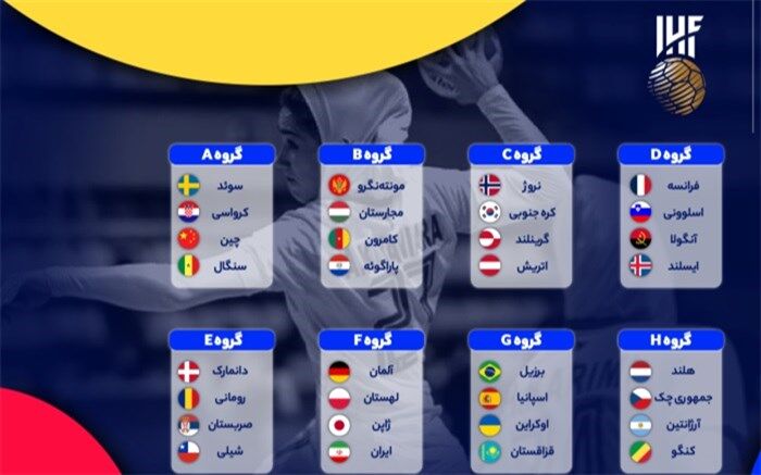 مسابقات قهرمانی هندبال بانوان جهان؛ ایران حریفان خود را شناخت