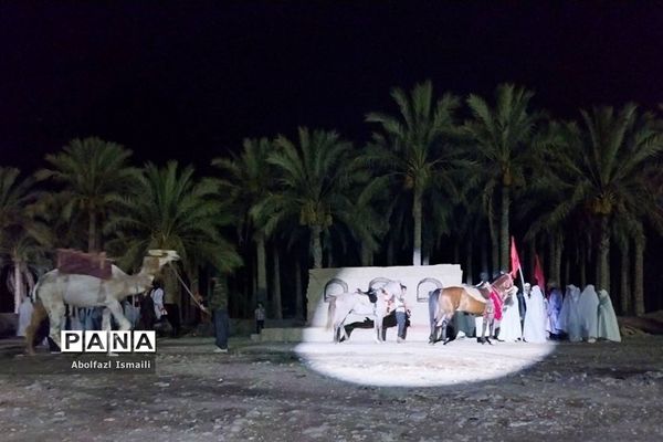 بازسازی واقعه عید غدیرخم به مناسبت عید بزرگ مسلمانان در شهر اهرم