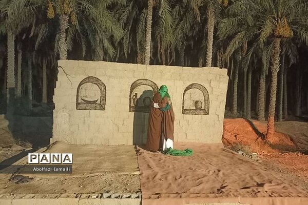 بازسازی واقعه عید غدیرخم به مناسبت عید بزرگ مسلمانان در شهر اهرم