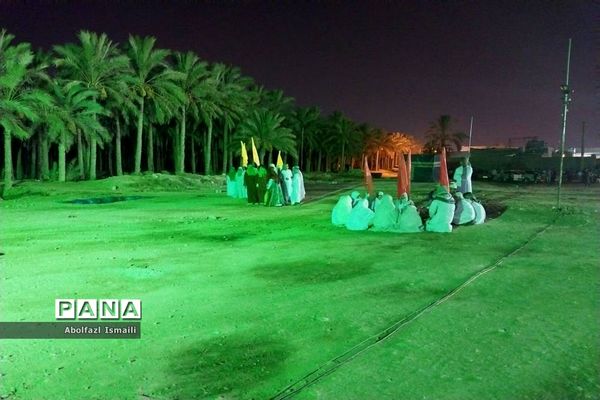 بازسازی واقعه عید غدیرخم به مناسبت عید بزرگ مسلمانان در شهر اهرم