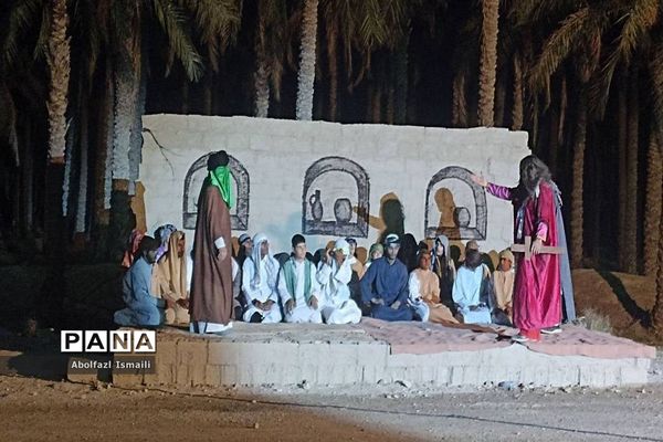 بازسازی واقعه عید غدیرخم به مناسبت عید بزرگ مسلمانان در شهر اهرم