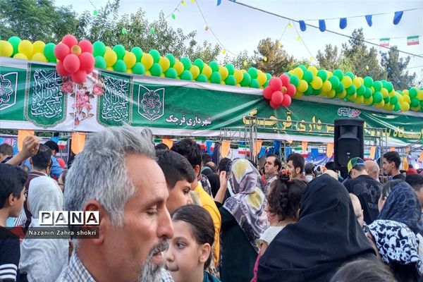 برگزاری میهمانی یک کیلومتری غدیر در شهرستان‌ قرچک