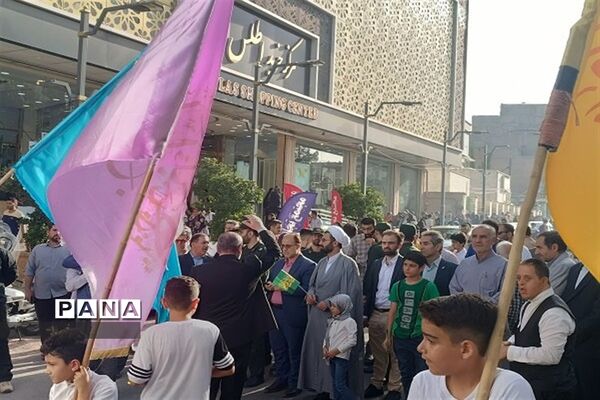کاروان شادی عاشقان ولایت به مناسبت عید غدیر خم  در شهرستان قدس