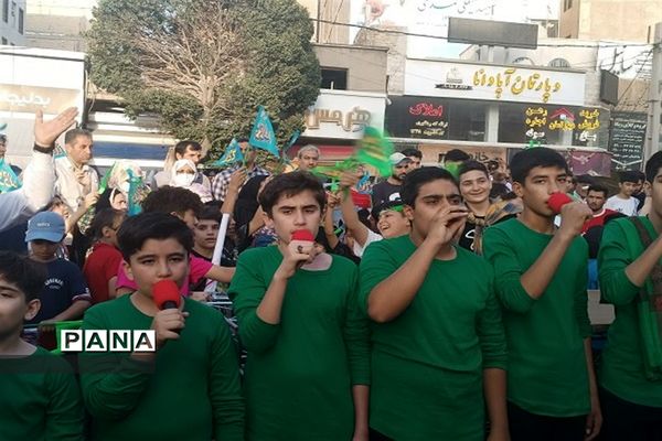 کاروان شادی عاشقان ولایت به مناسبت عید غدیر خم  در شهرستان قدس