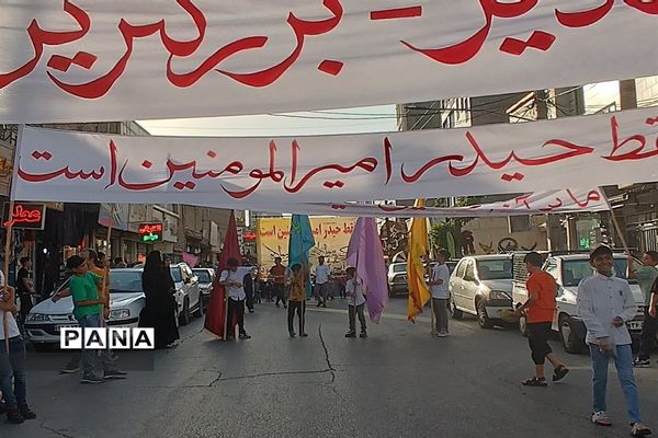 کاروان شادی عاشقان ولایت به مناسبت عید غدیر خم  در شهرستان قدس