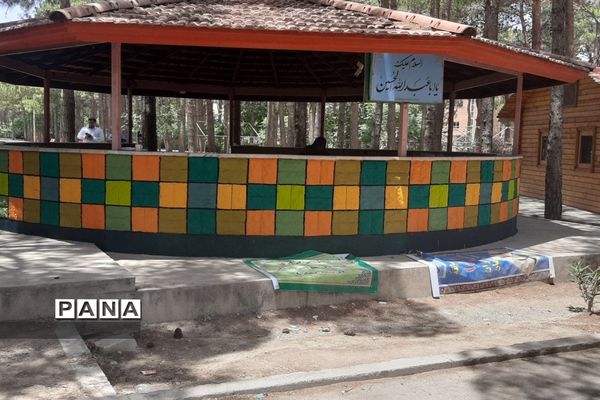 رنگ‌آمیزی اردوگاه استانی شهید بهشتی اصفهان  توسط دانش‌آموزان هنرمند