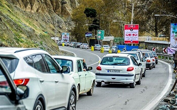 ترافیک پرحجم در محورهای چالوس و هراز