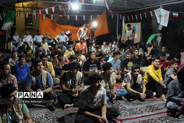 مراسم جُنگ شادی در اردوی یاورمربیان عضو سازمان دانش‌آموزی شهرستانهای استان تهران