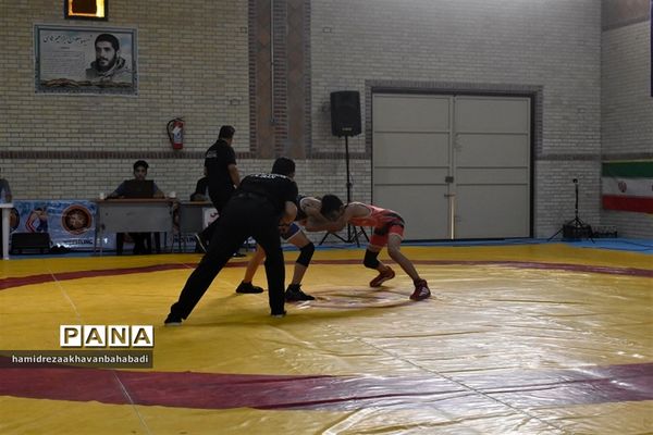 برگزاری مسابقات کشتی چند‌جانبه بین استانی  جام شهید قاسم سلیمانی در بهاباد