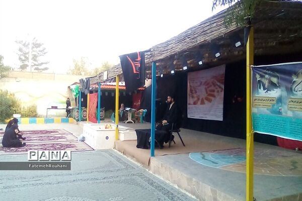 عزاداری هیات دختران حاج قاسم در شهرستان خلیل‌آباد
