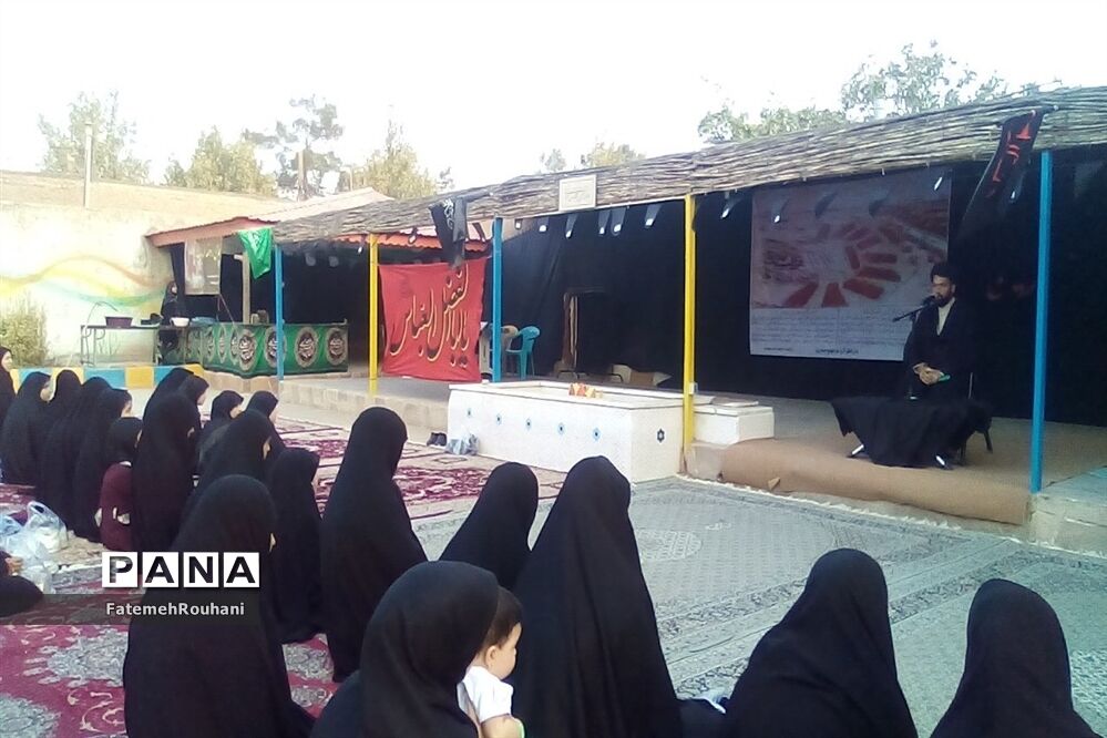 عزاداری هیات دختران حاج قاسم در شهرستان خلیل‌آباد