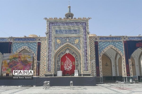 سیاه پوش شدن حرم رضوی در ماه محرم