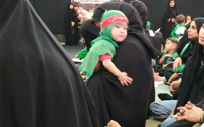 برگزاری مراسم شیرخوارگان حسینی در مسجد محمد رسول الله(ص) شهرضا/ فیلم