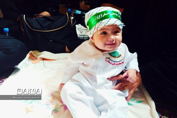 مراسم شیرخوارگان حسینی در مسجد محله قاضی دماوند