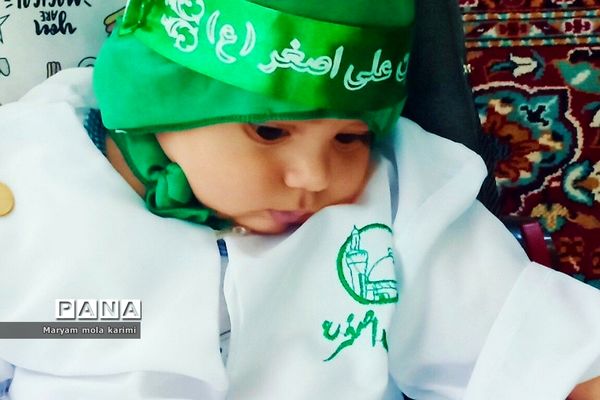 مراسم شیرخوارگان حسینی در مسجد محله قاضی دماوند