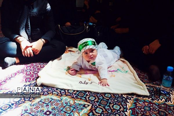 مراسم شیرخوارگان حسینی در مسجد محله قاضی دماوند