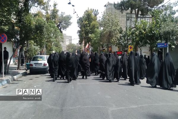راهپیمایی مردم ورامین در اعتراض به هتک حرمت قرآن کریم