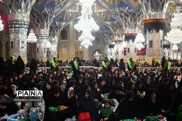 اجتماع عظیم شیرخوارگان حسینی در حرم مطهر
