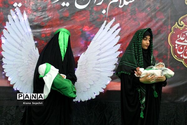 مراسم شیرخوارگان حسینی در شهرستان تنگستان