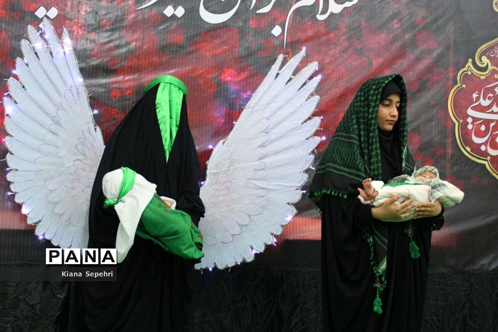مراسم شیرخوارگان حسینی در شهرستان تنگستان