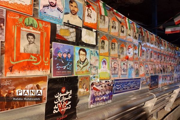 حال و هوای گلزار شهدای گمنام مشهد مقدس در ماه عزای اشرف اولاد آدم