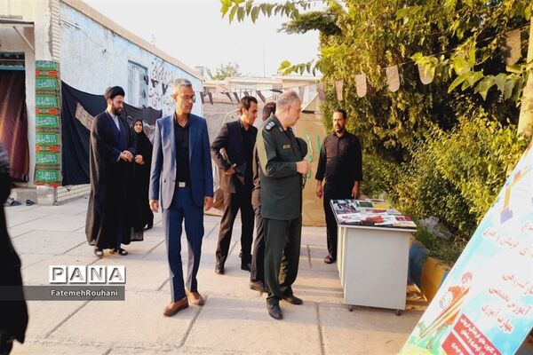حضور کارکنان اداره آموزش‌و‌پرورش در هیات دختران حاج قاسم شهرستان خلیل‌آباد