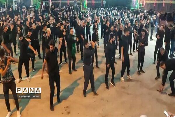 ‌اجتماع بزرگ هیات عزاداری شهر صفی‌آباد در شب هشتم محرم