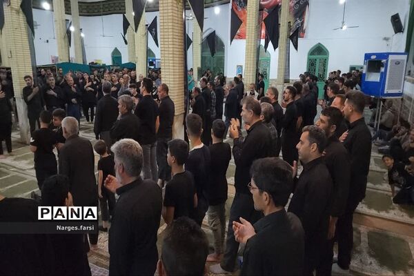 مراسم ششمین شب عزاداری سیدالشهدا(ع) در جعفرآباد قم