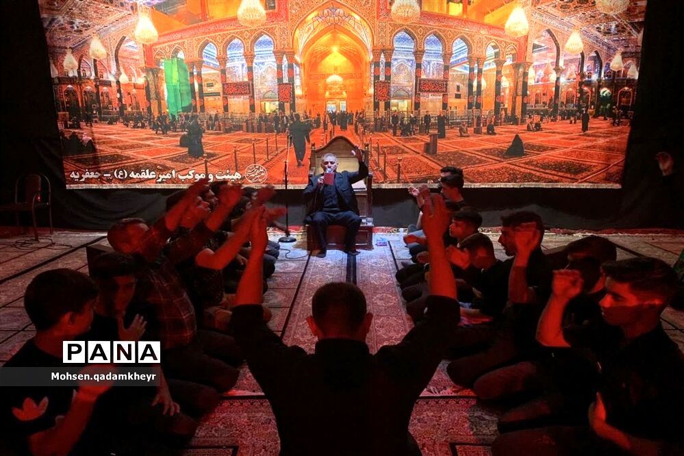 مراسم ششمین شب عزاداری سیدالشهدا(ع) در جعفرآباد قم