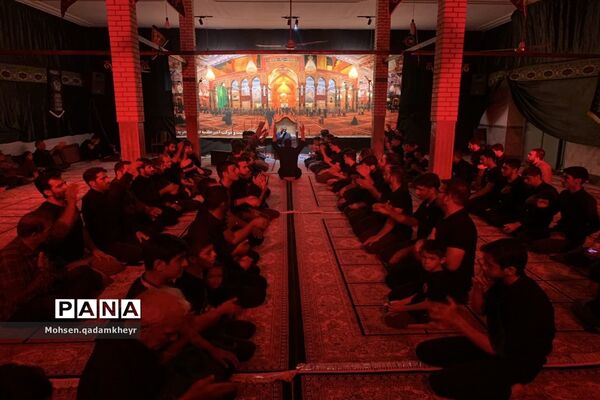 مراسم ششمین شب عزاداری سیدالشهدا(ع) در جعفرآباد قم