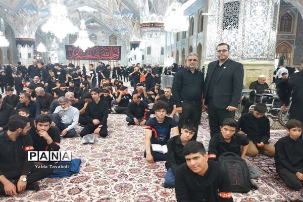 آیین سوگواره احلی من العسل در حرم مطهر رضوی