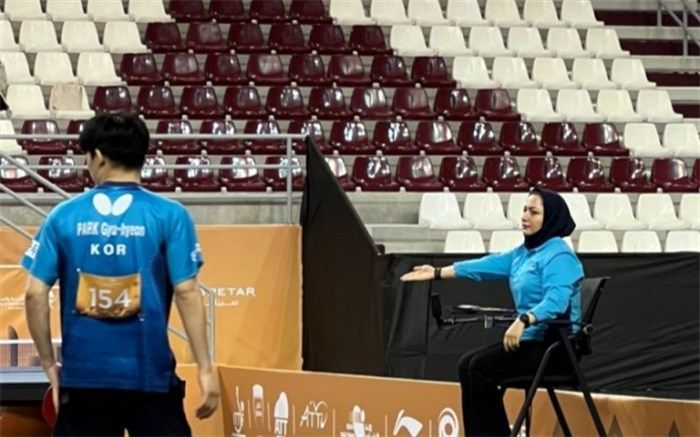 سهیلا تقی‌پور بانوی نشان آبی فدراسیون جهانی پینگ‌پنگ شد