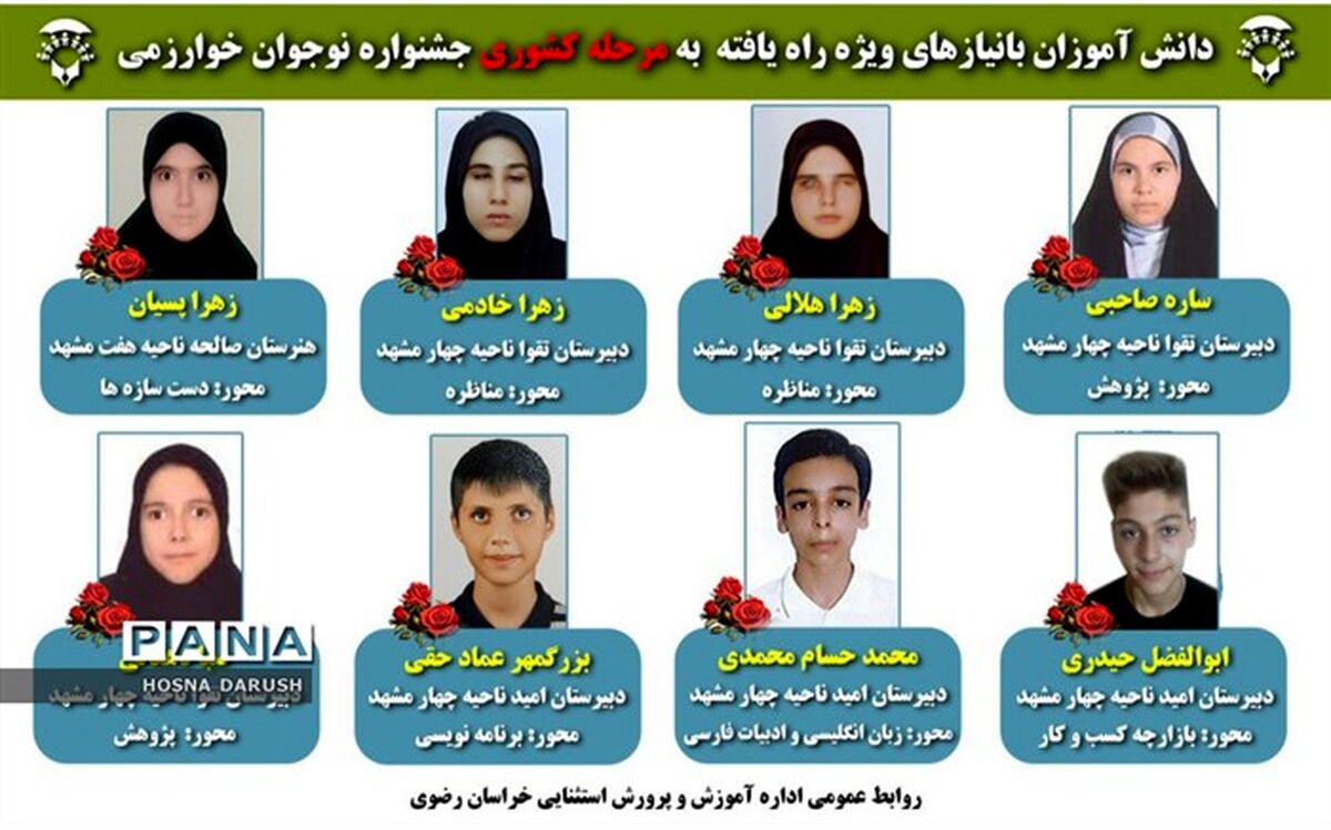 شناسایی استعدادهای دانش‌آموزان، از اهداف برگزاری جشنواره نوجوان خوارزمی است