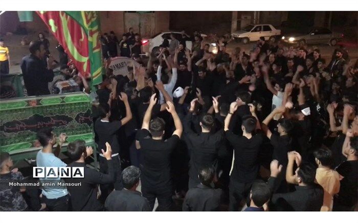 برپایی  مراسم عزاداری سرور و سالار شهیدان  در محله بساط بیگی بخش کوهنانی