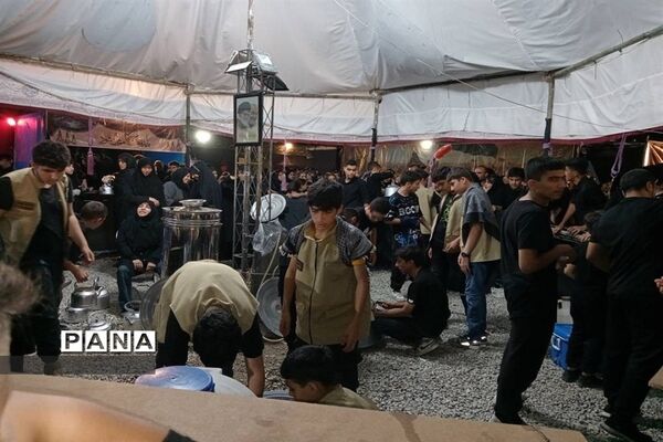 بزرگترین موکب دانش‌آموزی استان البرز در ناحیه ۲ کرج