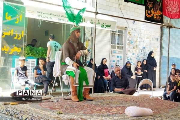مراسم شبیه‌خوانی مصادف با تاسوعا در شهرستان قرچک