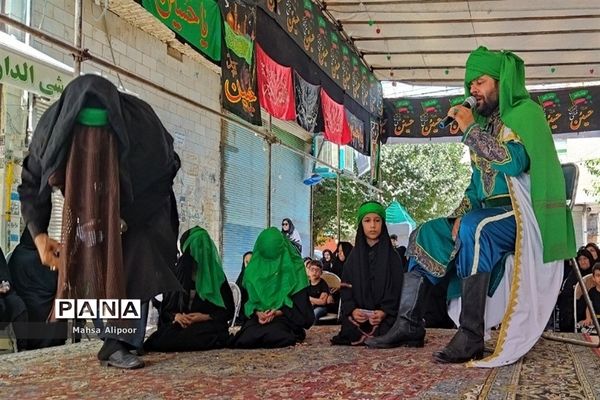مراسم شبیه‌خوانی مصادف با تاسوعا در شهرستان قرچک