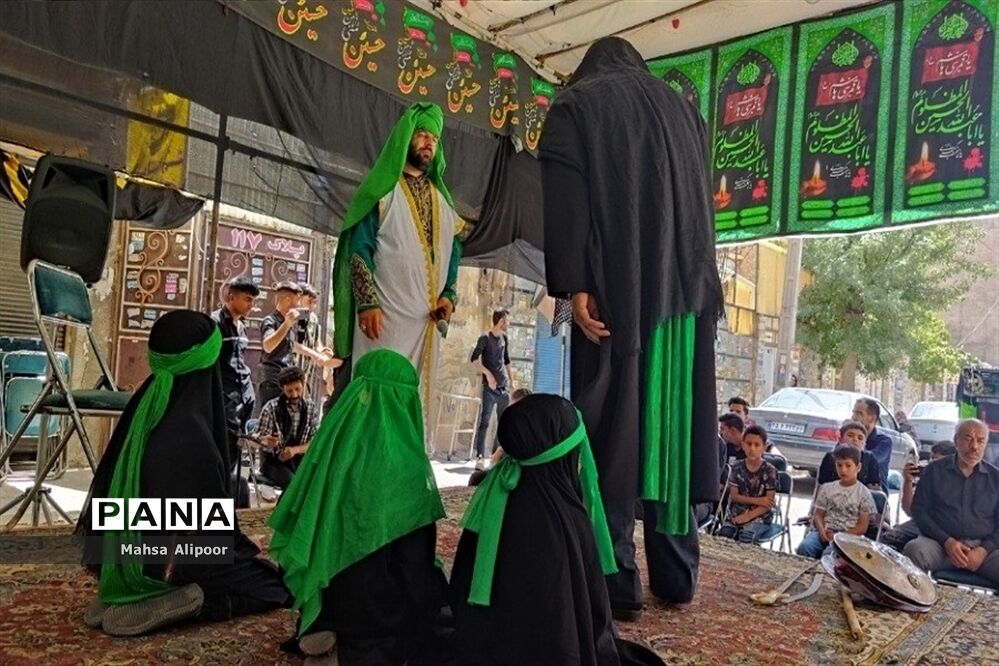 مراسم شبیه‌خوانی مصادف با تاسوعا در شهرستان قرچک