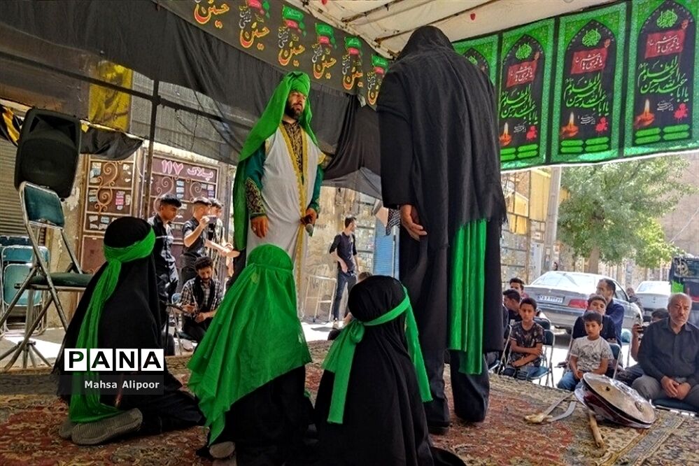 مراسم شبیه‌خوانی مصادف با تاسوعا در شهرستان قرچک