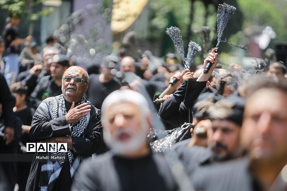 عزاداری تاسوعای حسینی (ع) در هیات کربلایی‌های مقیم تهران