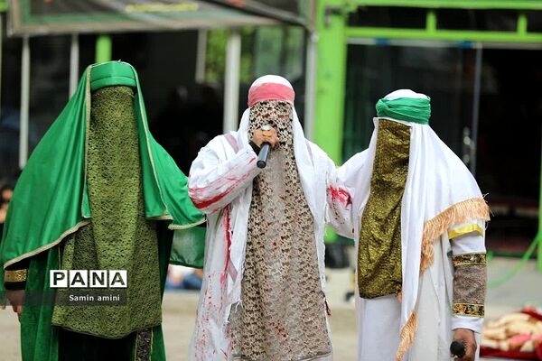 مراسم شبیه‌خوانی  روز تاسوعا در شهر رینه