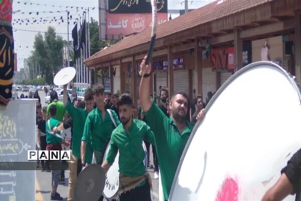 مراسم دسته‌روی و عزاداری تاسوعای حسینی در شهرستان محمودآباد‌
