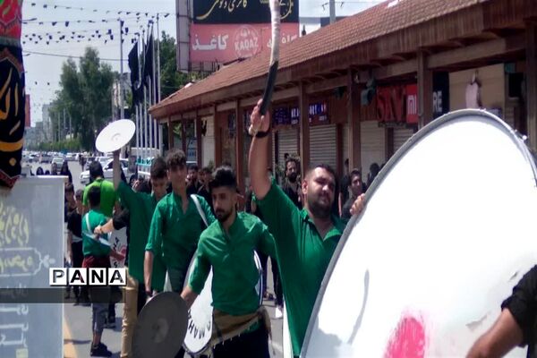 مراسم دسته‌روی و عزاداری تاسوعای حسینی در شهرستان محمودآباد‌