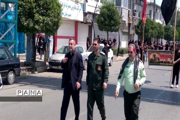 مراسم دسته‌روی و عزاداری تاسوعای حسینی در شهرستان محمودآباد‌