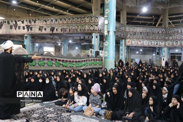 مراسم سوگواری ریحانه‌های حسینی در شهرستان قدس